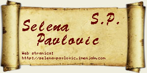 Selena Pavlović vizit kartica